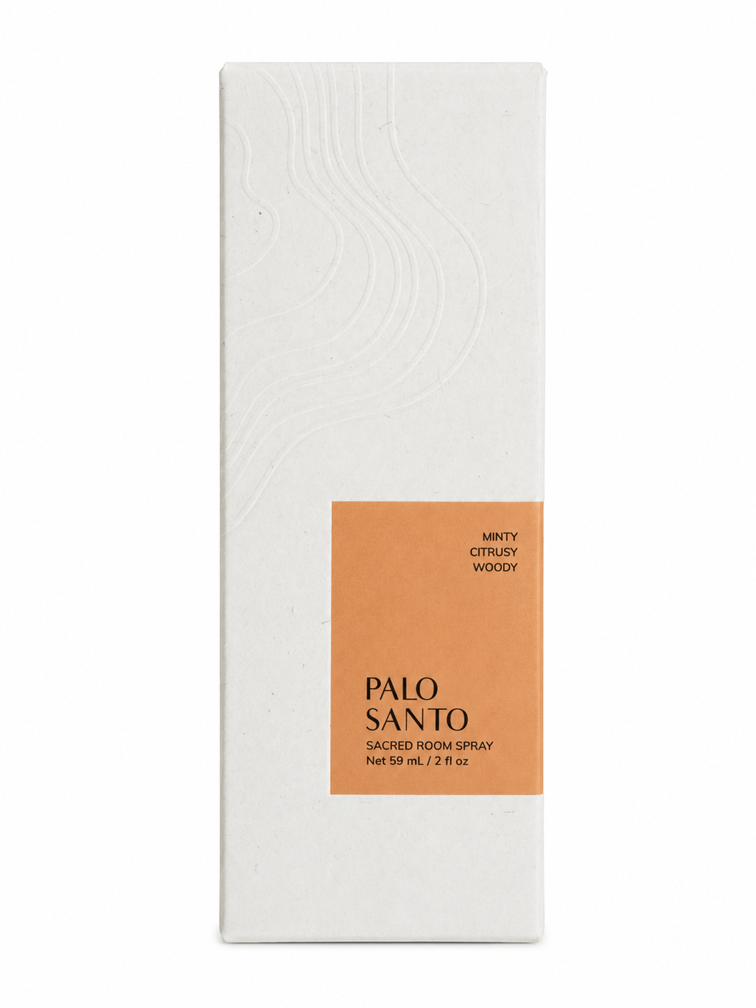 Sacred Light Soundbaths and Crystals Palo Santo Sacred Room Spray bottle with white label and dark cap, ready for use.