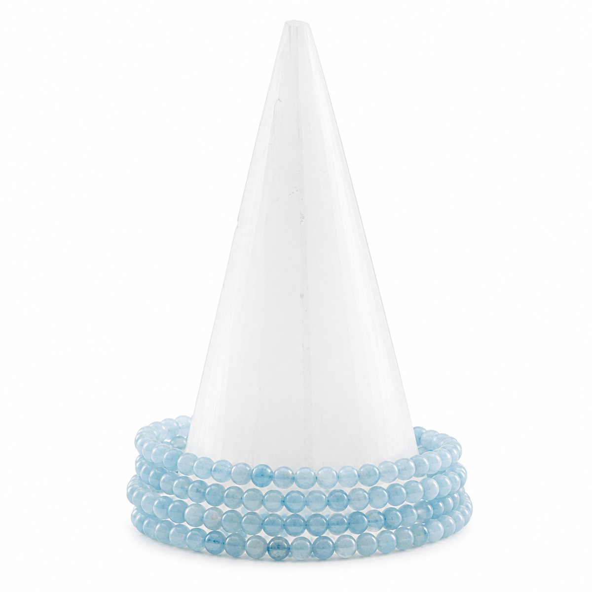Dainty bracelet with aquamarine stones from Milk and Honey, featuring a delicate design and light blue gemstone accents.