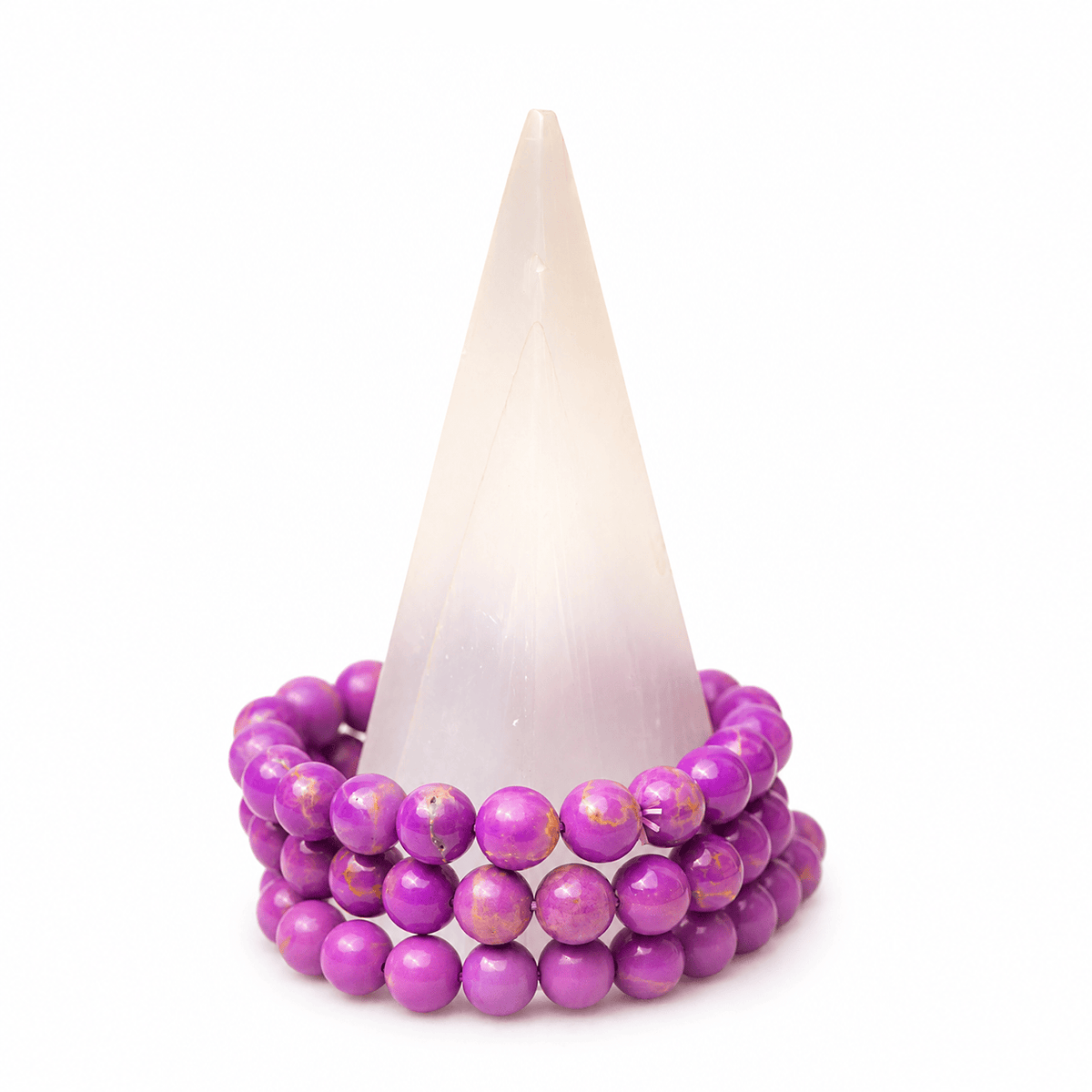 Medium phosphosiderite bracelet by Milk and Honey featuring polished blue-green gemstone beads and silver-tone accents.