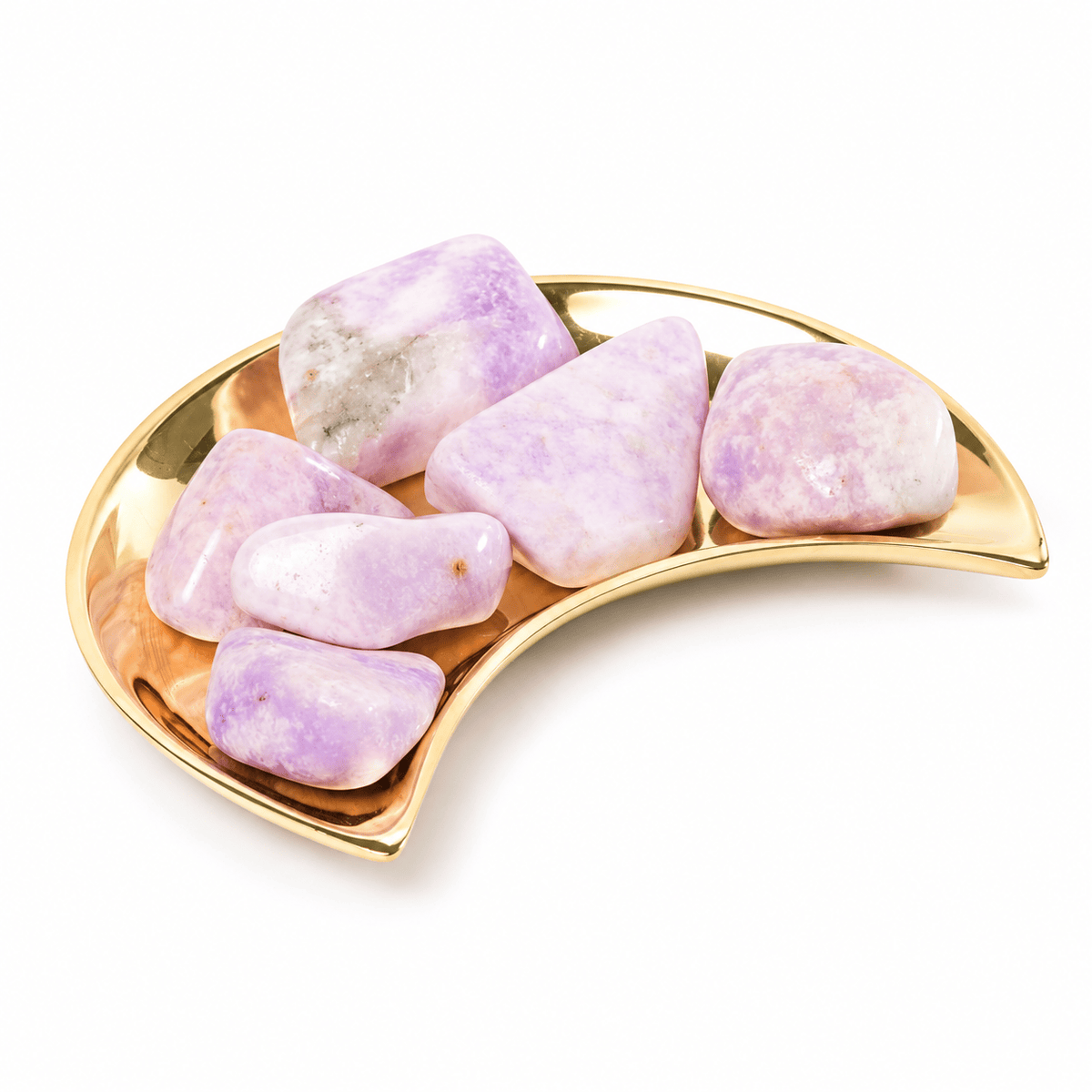 Tumbled Prairie Tanzanite stone from Sacred Light Soundbaths and Crystals, showcasing a smooth, polished blue-violet gemstone.