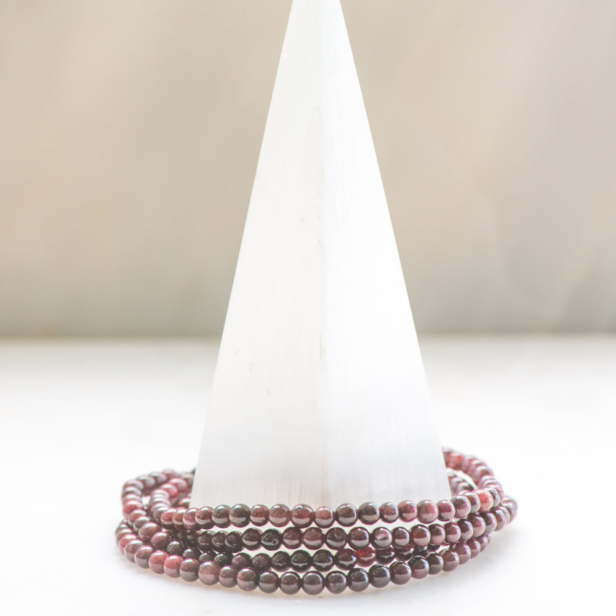 Dainty Almandine Garnet Bracelet