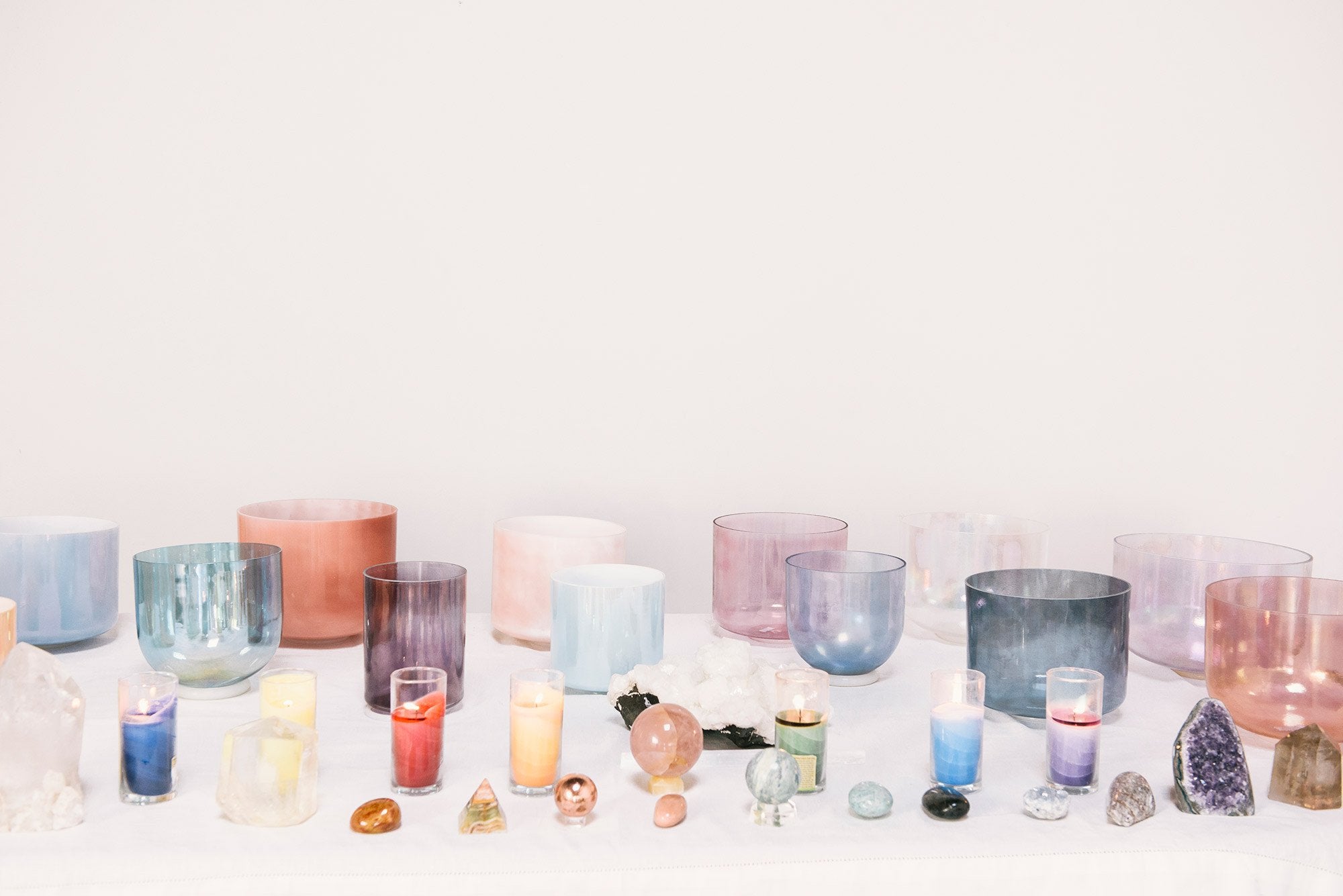 Sound Healing with Crystal Singing Bowls - Sacred Light Soundbaths and Crystals
