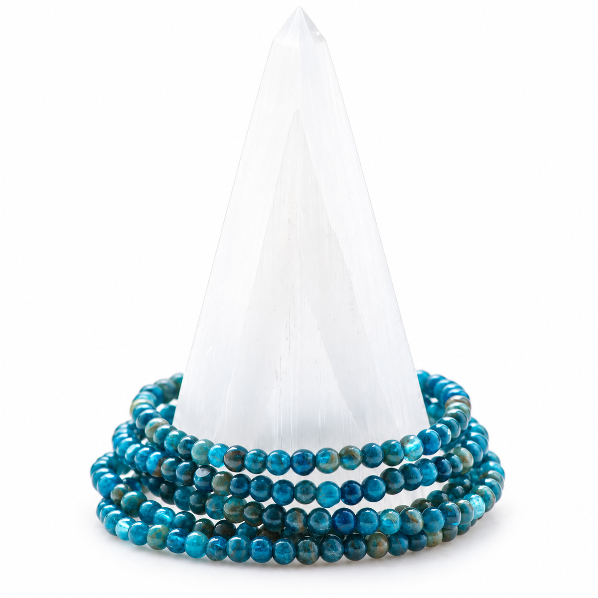 Blue Apatite Dainty Bracelet