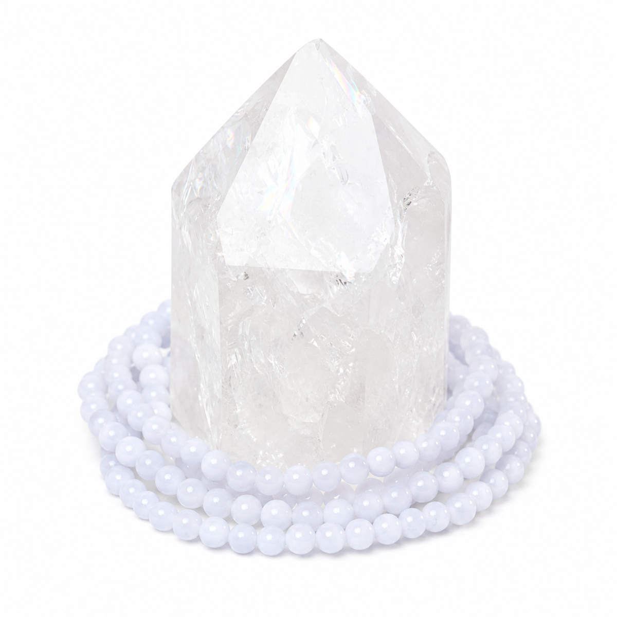 Blue Chalcedony Dainty Bracelet