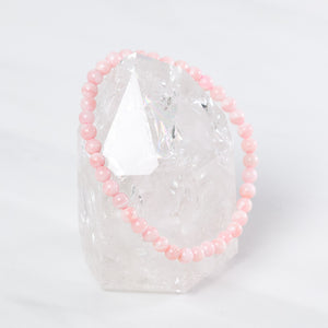 Grade A Pink Opal Dainty Bracelet