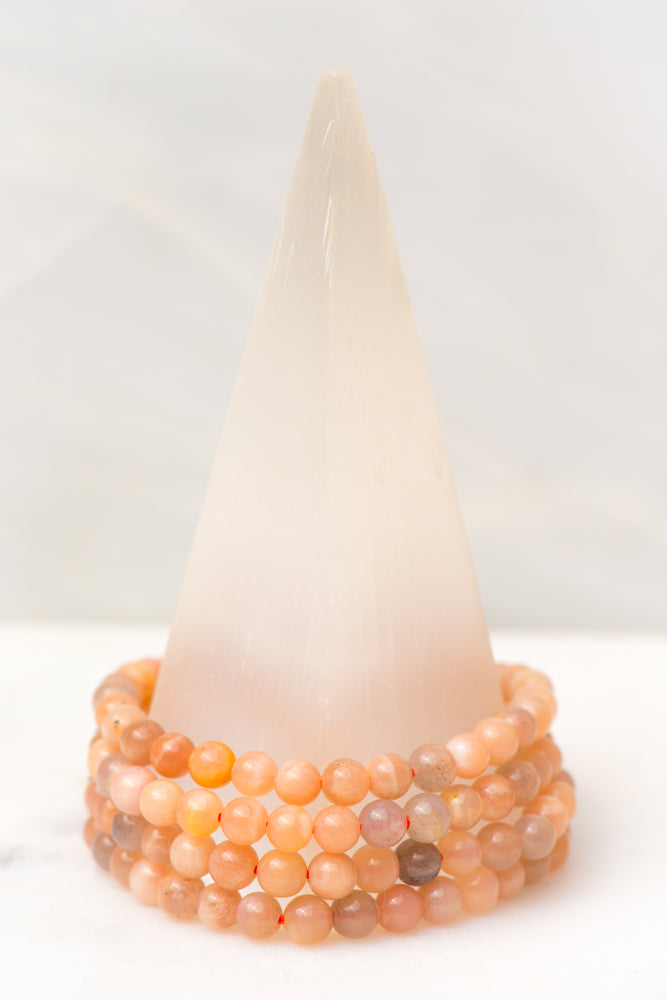 Peach Moonstone Medium Bracelet