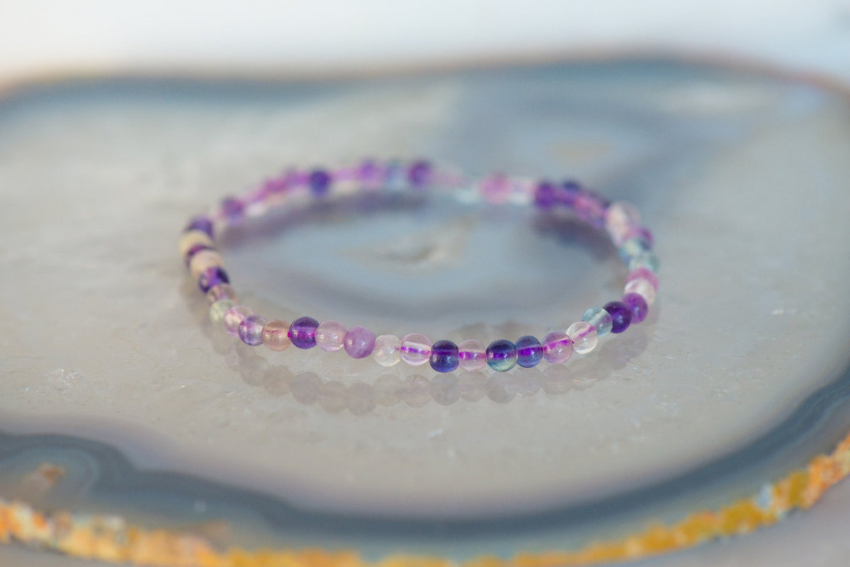 Fluorite Dainty Bracelet