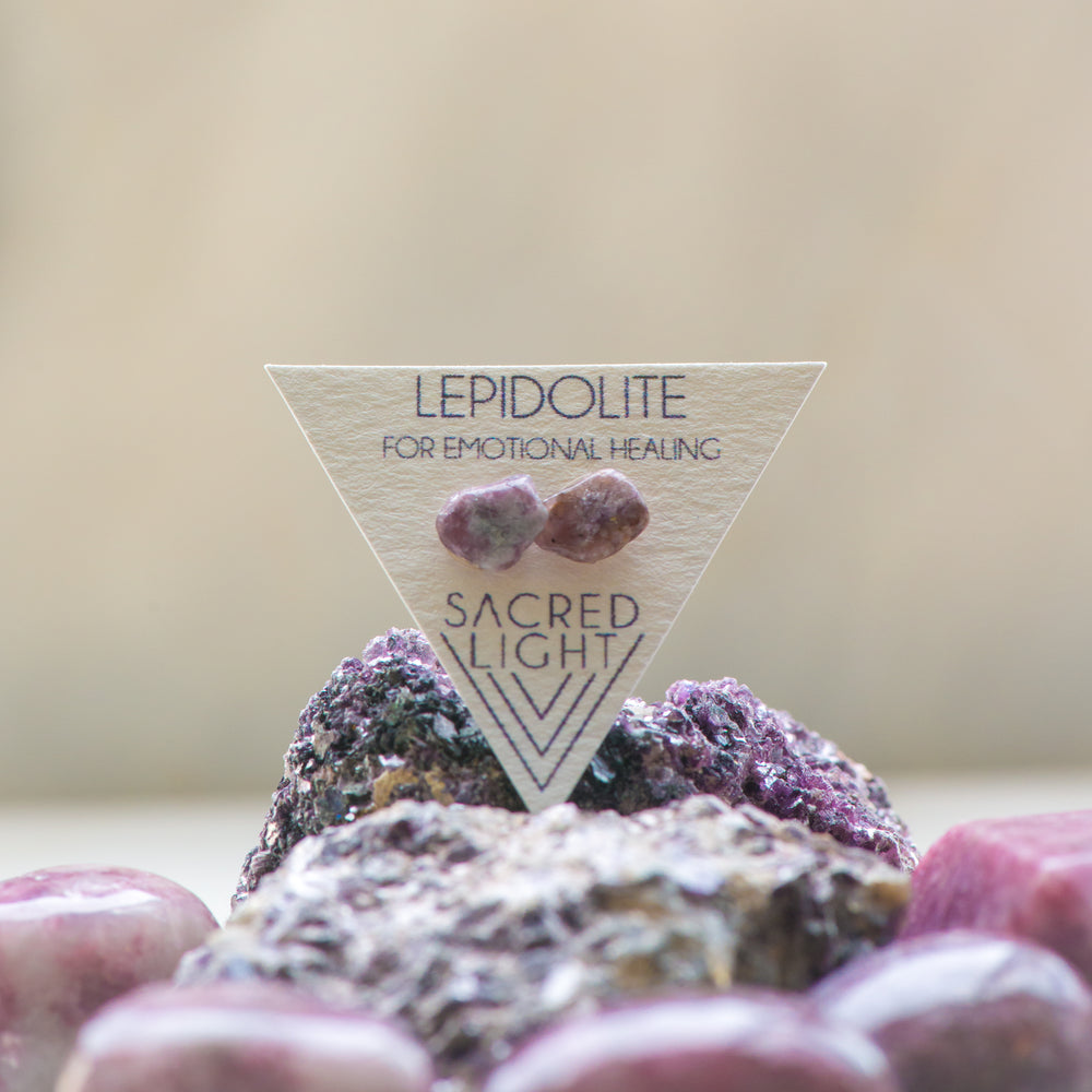 
                
                    Load image into Gallery viewer, Lepidolite Earrings
                
            
