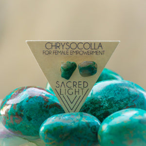 
                
                    Load image into Gallery viewer, Chrysocolla Earrings
                
            