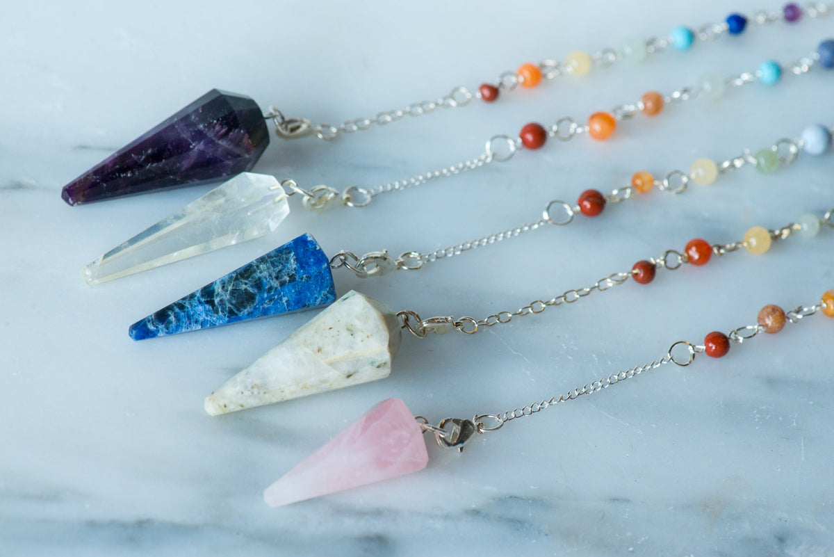 Intuitively Chosen Chakra Pendulums