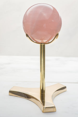 Brass 4 Prong Crystal Stand