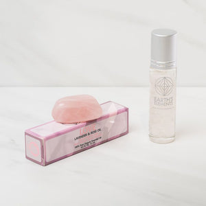 
                
                    Load image into Gallery viewer, Love Organic Roll-On Perfume and Rose Quartz Crystal
                
            